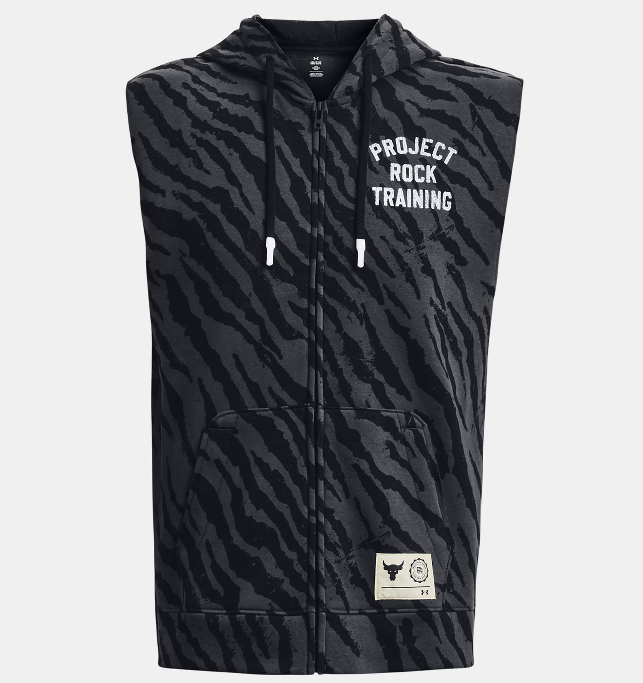 Project Rock Rival Fleece Printed Men's Sleeveless Full-Zip 1377444-001