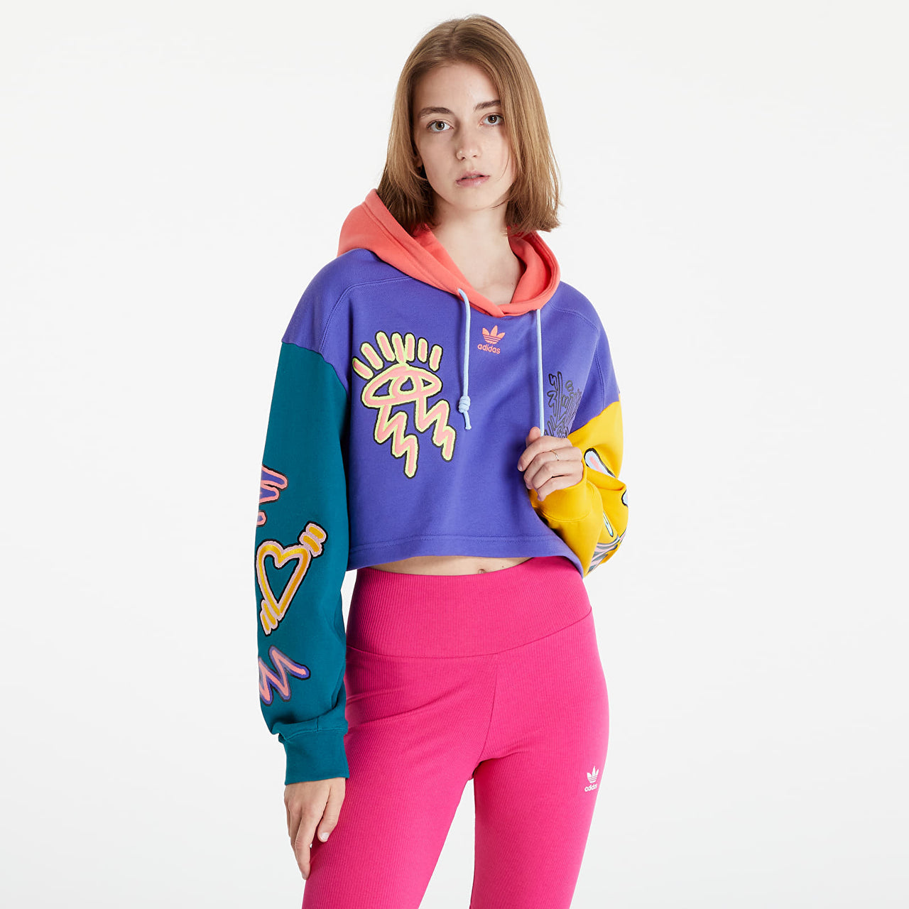 Adidas Originals Love Unites Crop Hoodie HC3080