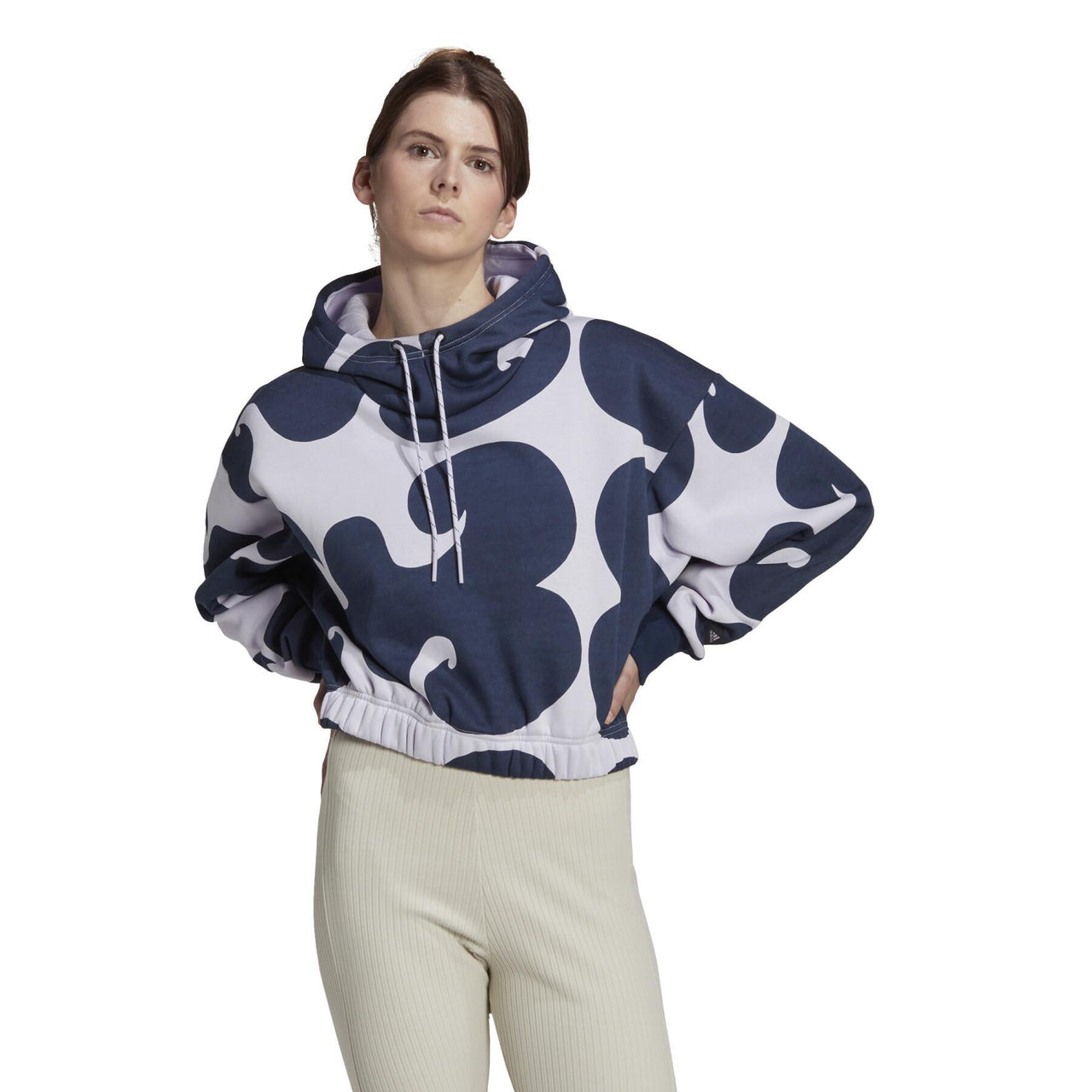 Adidas Women Marimekko Crop Hoodie HJ7307