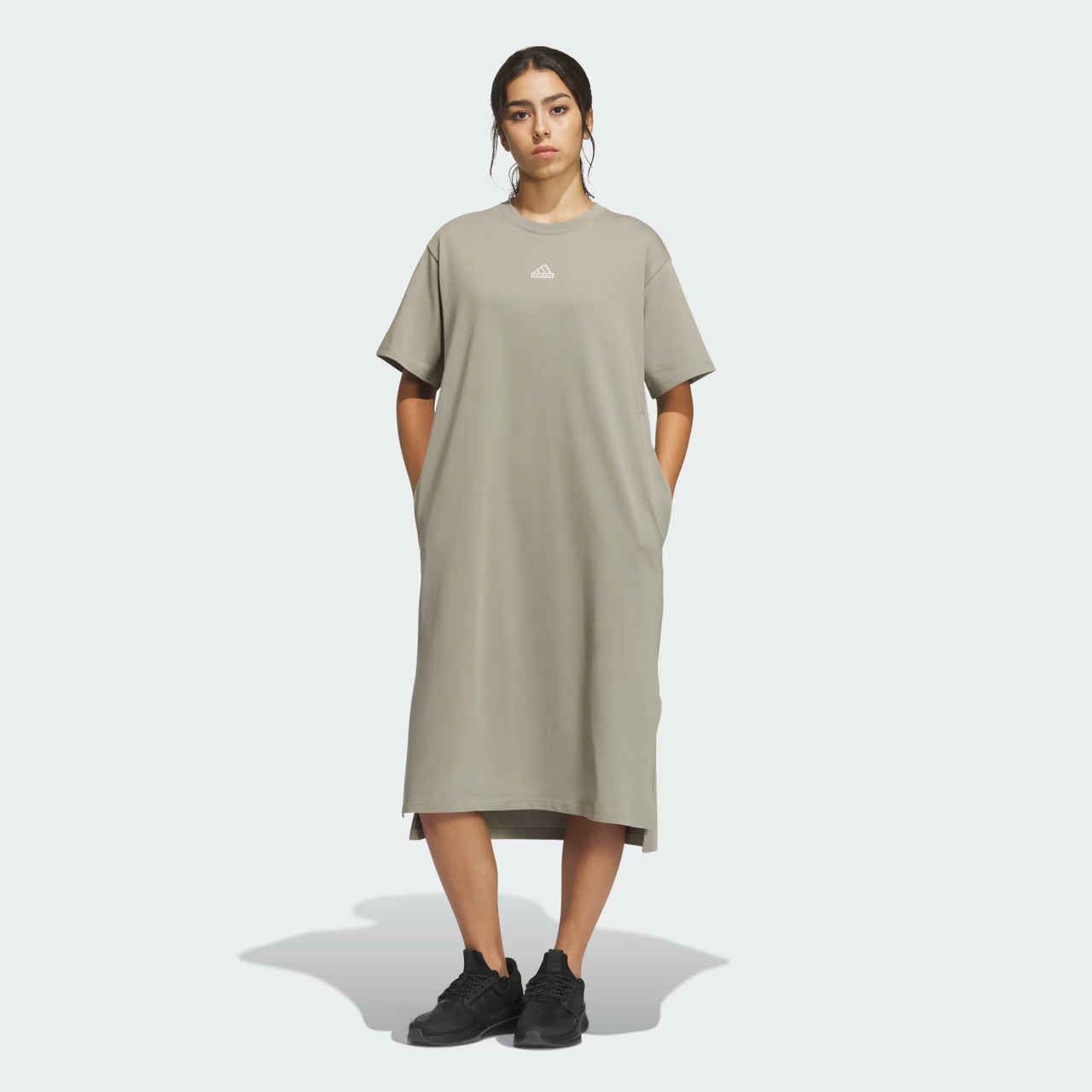 Wording Loose Fit Single Jersey Tee Dress IM8749