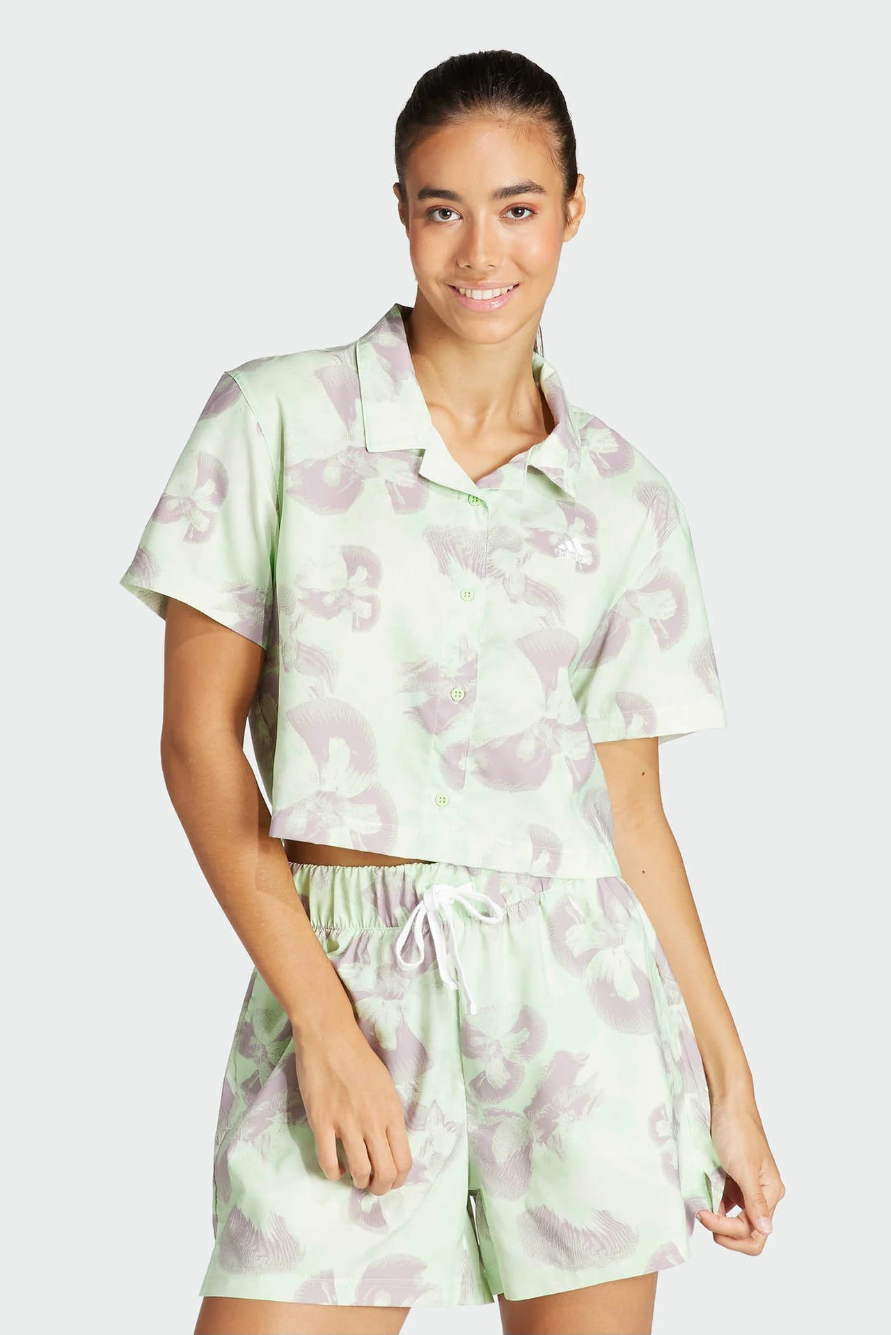 Adidas Floral Graphic Woven Shirt IS4251