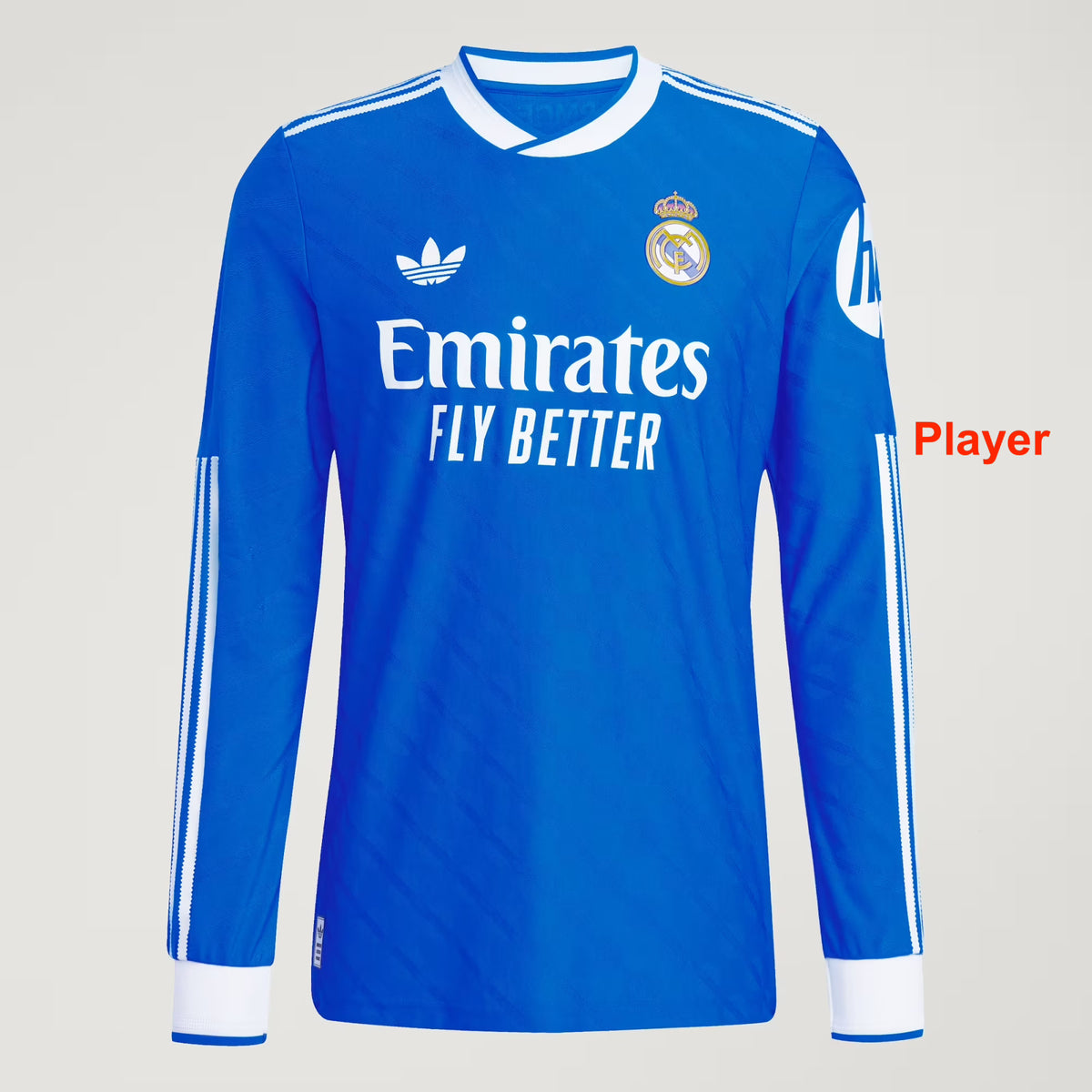 Men's Real Madrid 25/26 Long Sleeve Third Authentic Jersey JP3925