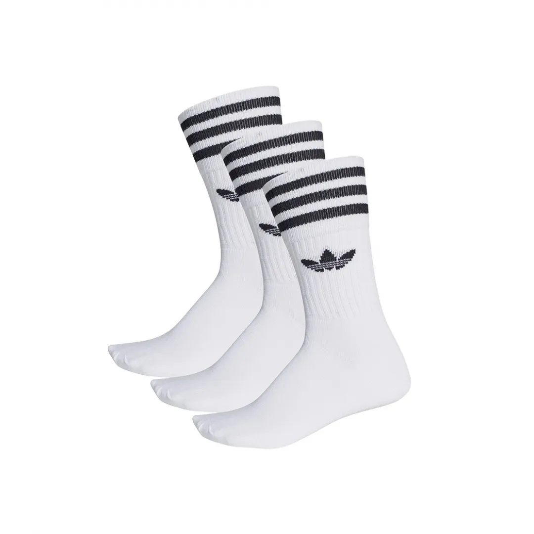Adidas Originals Solid Crew Socks 3 Pairs S21489
