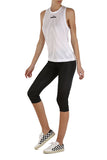 Women Stella McCartney Training Tight 3/4 Pants Black Regular S99055